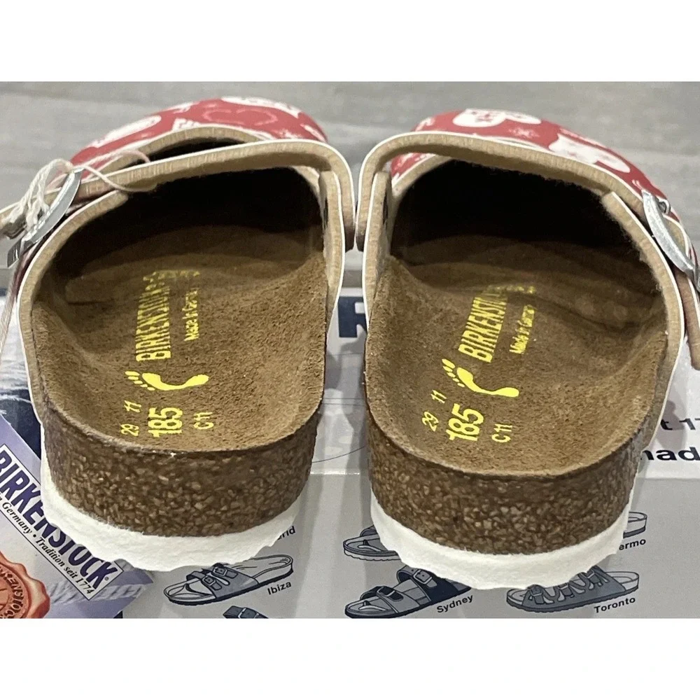 NEW Birkenstock Maria Kinder Kids Shoes Size 29 / C11 Reindeer Heart‎ Slip On